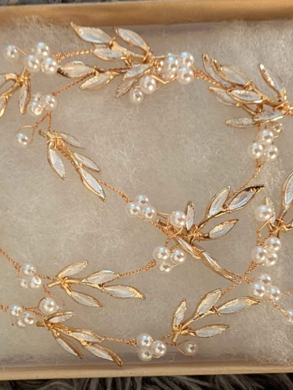 Leaf Bridal Hair Vine, Gold Wedding Hair Piece